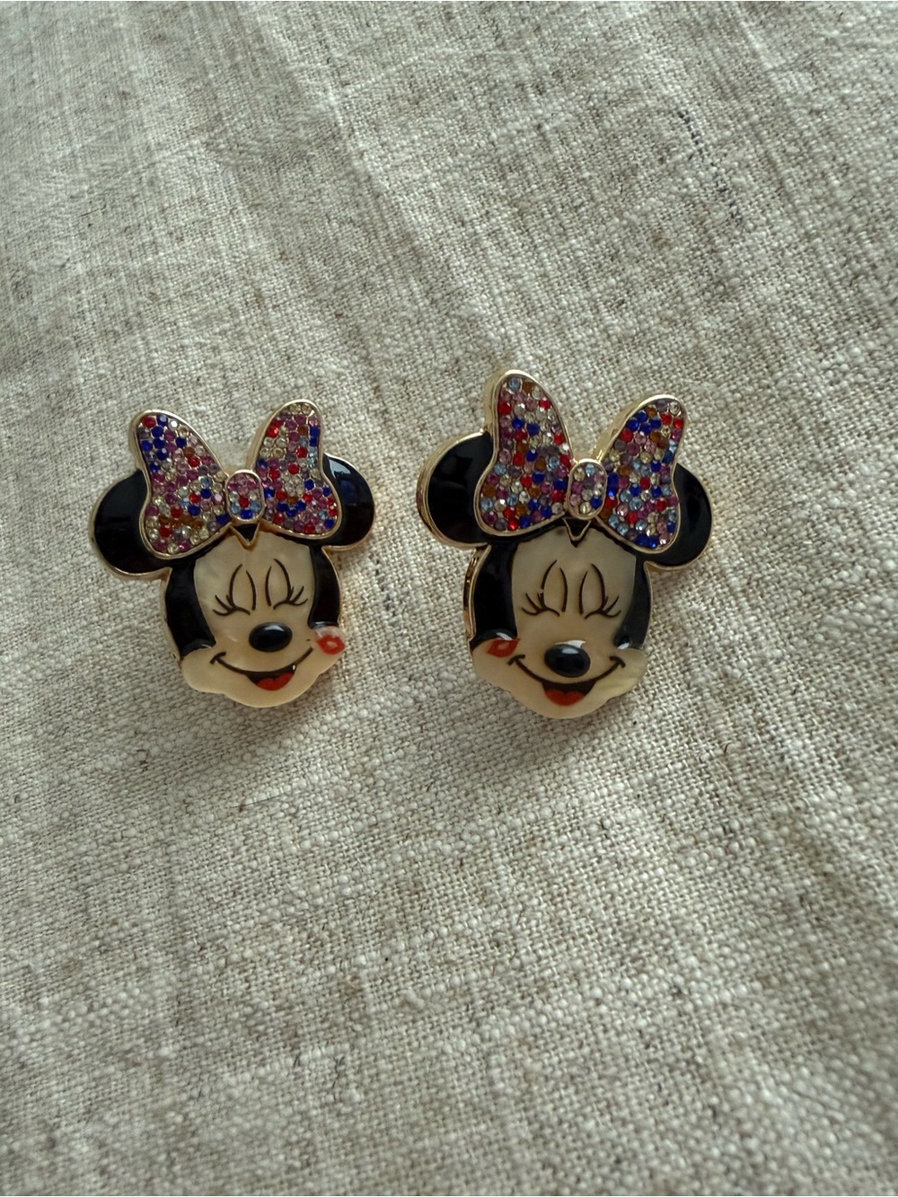 BaubleBar Minnie Mouse Earrings - Multicolor Bow